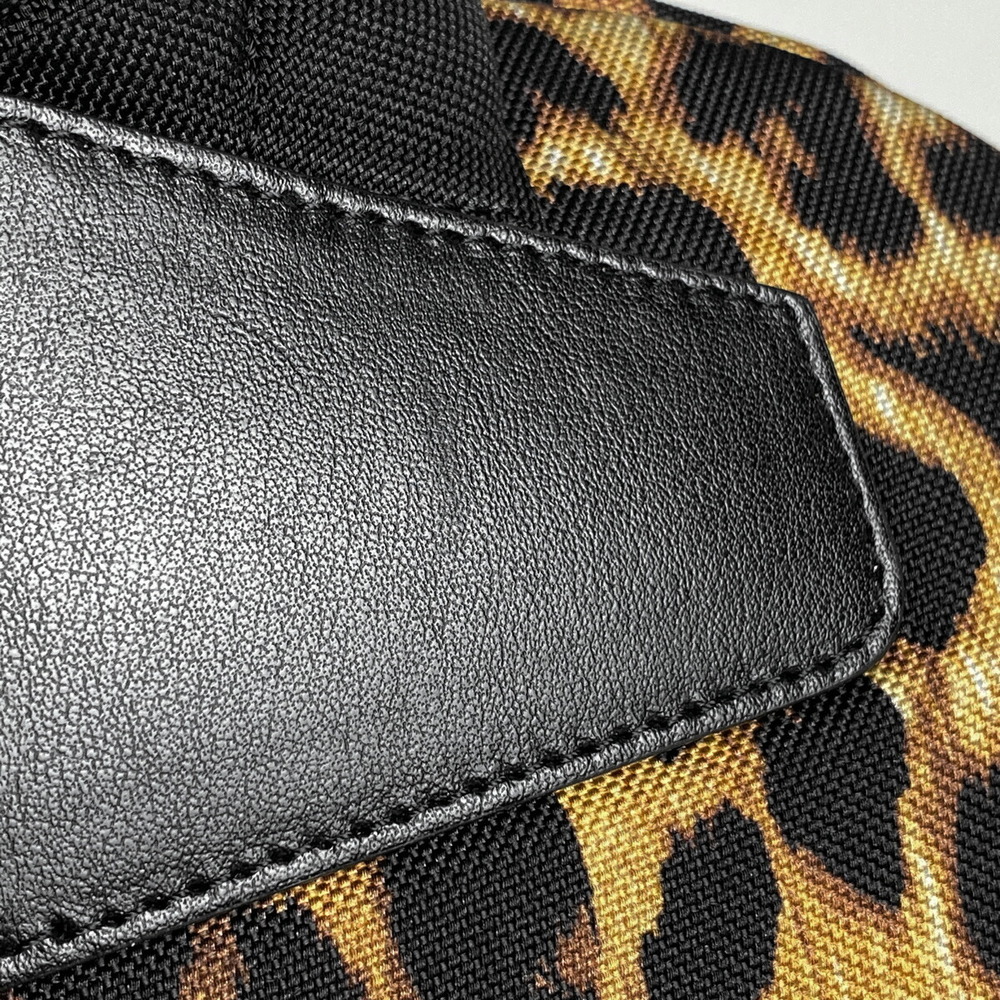 Celine Leopard Print Nylon Backpack Brown Black - image 3